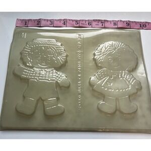 Vintage Raggedy Ann & Andy Candy Mold- Apollo Tulsa- 2 Cavity - Nostalgic Craft